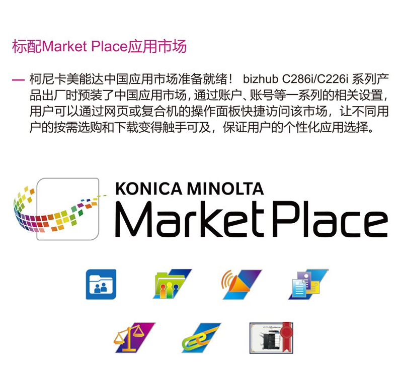 柯尼卡美能達（KONICA MINOLTA） C226i/c286i A3彩色復合機